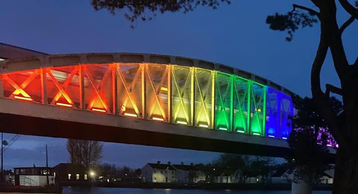 Bridge in Athlone Rainbow Colours